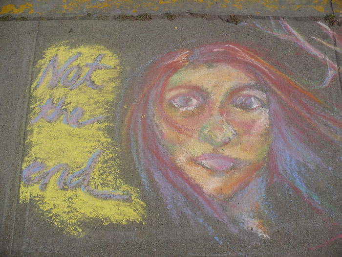 Chalk Art Honorable Mention: Not the End